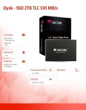 AFOX Dysk - SSD 2TB TLC 530 MB/s