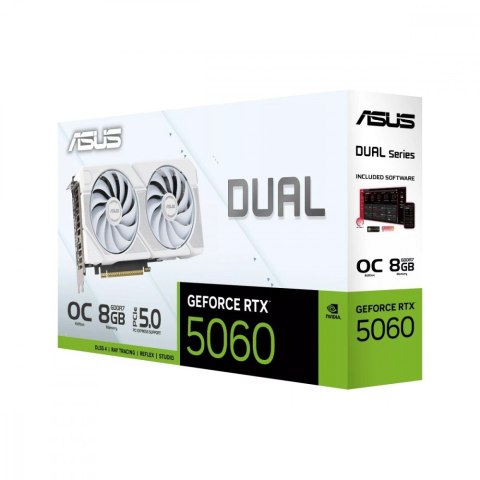 Asus Karta graficzna GeForce RTX 5060 DUAL OC WHITE 8G GDDR7 128BIT HDMI/3DP