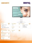 Benq Monitor 23.8 cala GW2490TC LED 5ms/144Hz/IPS/HDMI