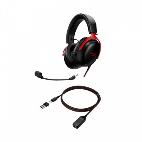 HyperX Zestaw słuchawkowy CloudX III czarno-czerwony Gaming - 727A9AA