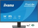 IIYAMA Monitor 24 cale X2493HSU-B1 IPS,FHD,HDMI,DP,120Hz, 1500:1, 2xUSB, 350cd, cienka ramka z 4 stron