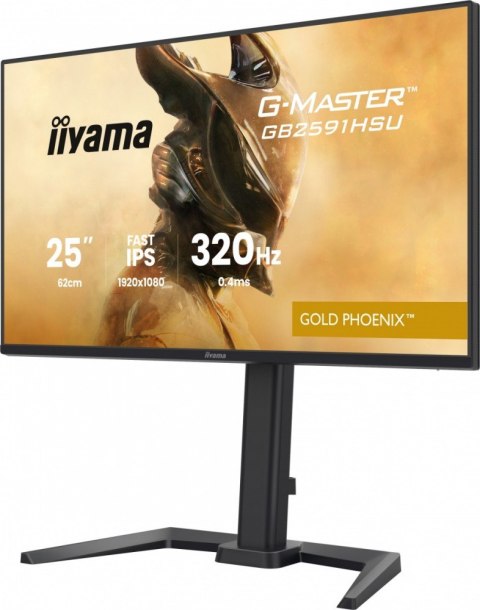 IIYAMA Monitor 25 cali GB2591HSU-B1 0.4ms, DP, 2xHDMI 2.1, 320Hz, Fast IPS, USB HUB x4