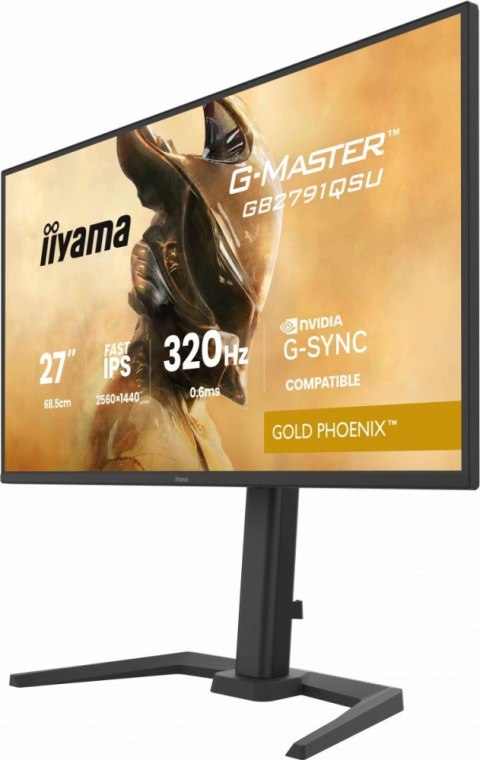 IIYAMA Monitor 25 cali GB2791QSU-B1 0.6ms,DP,2xHDMI 2.1 ,320Hz, Fast IPS, WQHD,350 cd/m2, USB HUB x4 (2x Type-A, 2x Type-C), G-SYNC co