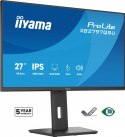 IIYAMA Monitor ProLite 27 cali XB2797QSU-B1 IPS,QHD,2xHDMI,DP,350cd,75Hz,1000:1, USB HUB,x4 ((2x Type-A v.3.2 Gen 1 (5Gbps, 4.5W) 