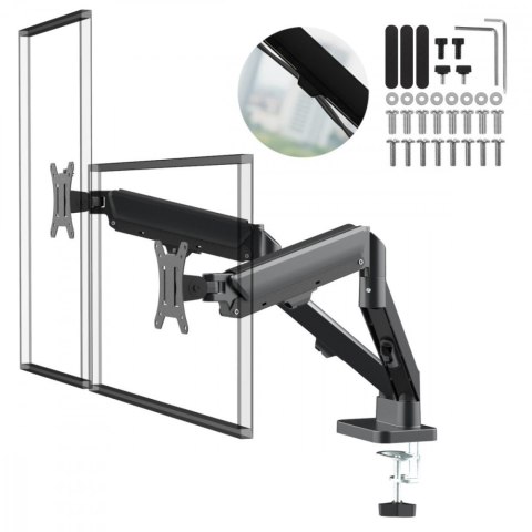 Maclean Uchwyt na 2 monitory 2-10 kg MC-134 17-32 cale