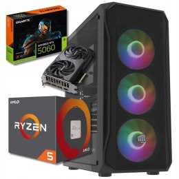 BSG Raptor V25 AMD Ryzen 5 NVIDIA GeForce RTX 5060 16GB DDR4 512GB SSD Windows 11 Pro