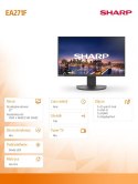 Sharp Monitor biznesowy MultiSync DD-EA271F 27 cali Czarny