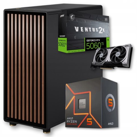 BSG Raptor V19 AMD Ryzen 5 NVIDIA GeForce RTX 5060Ti 32GB DDR5 1000GB SSD Windows 11 Pro