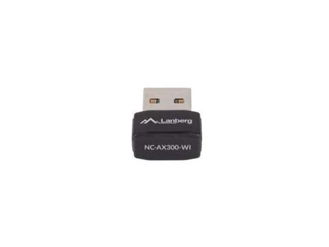 Lanberg Karta sieciowa bezprzewodowa WiFi NC-AX300-WI AX300 USB 2.0 1 wewnętrzna antena