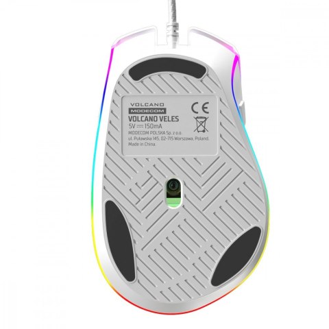 MODECOM Mysz przewodowa optyczna VOLCANO VELES Biała