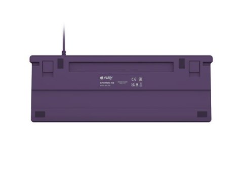 Natec Klawiatura Fury Kanabo K2 US fioletowa podświetlenie mechaniczna