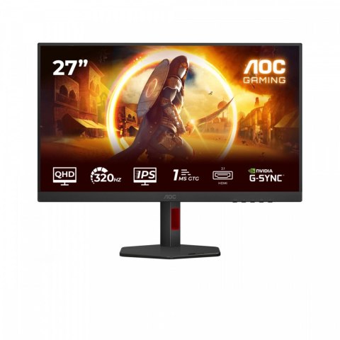 AOC Monitor 27 cali Q27G4SRU Fast IPS 320Hz HDMIx2 DP Pivot Głośniki
