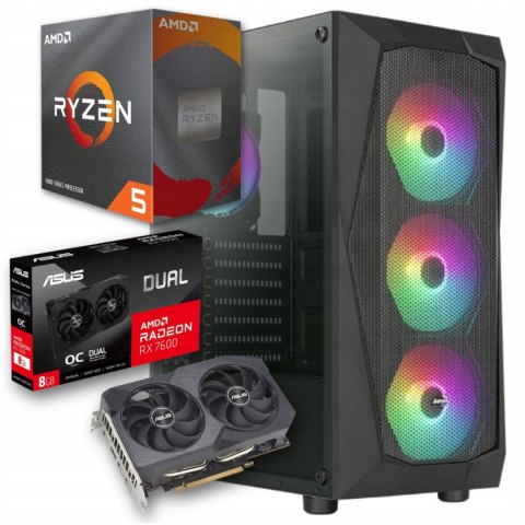 BSG Brak AMD Ryzen 5 AMD Radeon RX 6600 16GB DDR4 2000GB SSD Windows 11 Pro