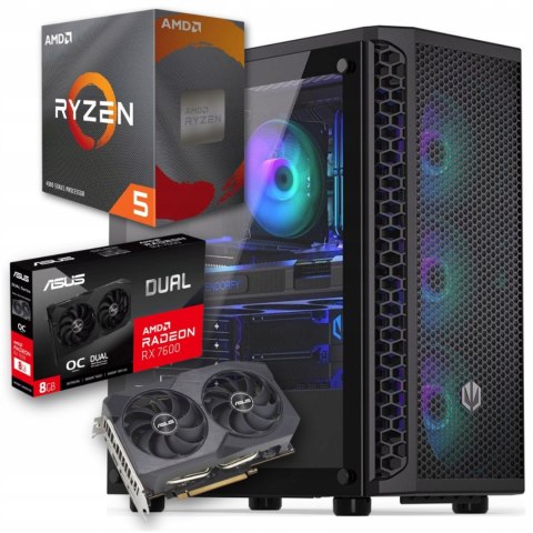 BSG Striker V9 AMD Ryzen 5 AMD Radeon RX 7600 16GB DDR4 1000GB SSD Windows 11 Pro