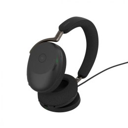 Jabra Słuchawki Evolve3 85 MS Link 390a Black WLC ładowarka