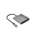 Gembird Adapter USB-C do HDMI + DP, 4K 60Hz, czarny