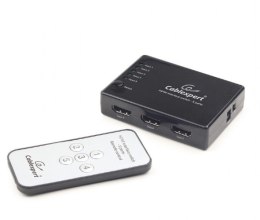 Gembird Przełącznik HDMI z pilotem - pięć nadajników jeden odbiornik