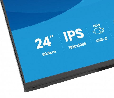 IIYAMA Monitor 24 cale XB2497HSN-B1 IPS, USB-C Dock,HDMI, DP, RJ45