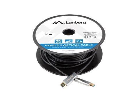 Lanberg Kabel HDMI M/M v2.0 CA-HDMI-20FB-0300-BK 30m czarny