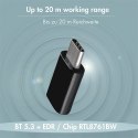 LogiLink Adapter BT5.3, USB-C Gen1, 3Mbps, 20m, czarny