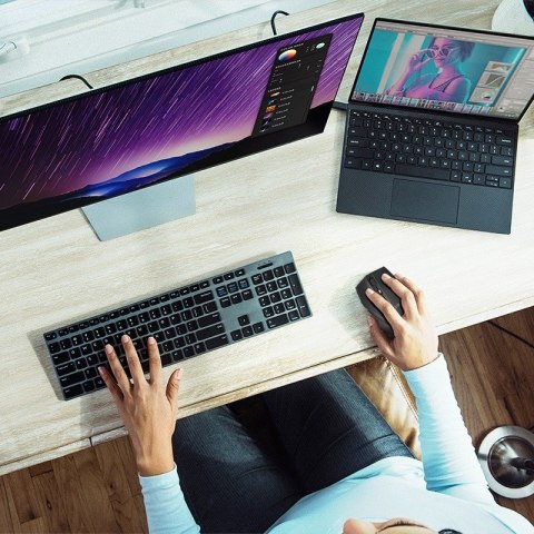 LogiLink Mysz bezprzewodowa BT 5.0,ergonomiczna, czarna