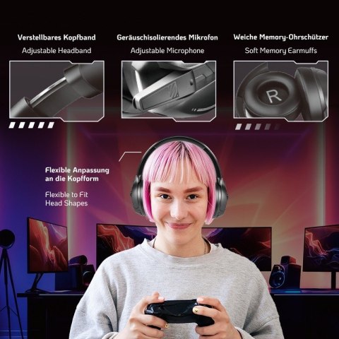 LogiLink Słuchawki z mikrofonem BT6.0 , czarne