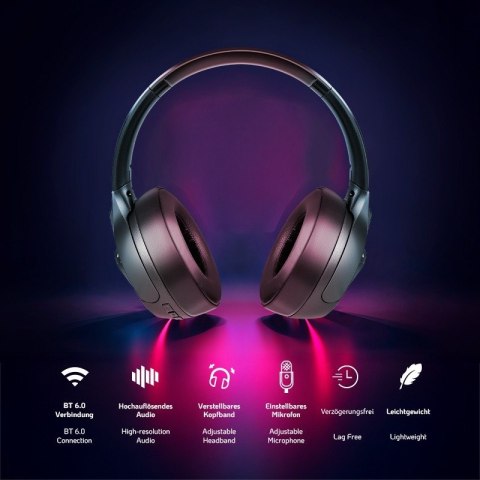 LogiLink Słuchawki z mikrofonem BT6.0 , czarne