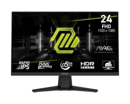 MSI Monitor 23.8 cala MAG 244F LED/FHD/Flat/200Hz/czarny