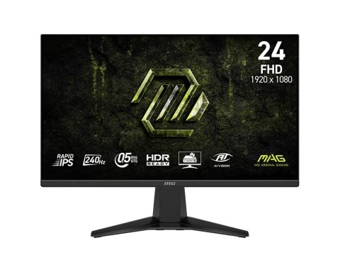 MSI Monitor 23.8 cala MAG 245F X24 LED/FHD/Flat/240Hz/czarny