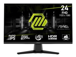 MSI Monitor MAG 242F 23.8 cala/LED/FHD/Flat/200Hz/Czarny
