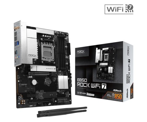 ASRock Płyta główna B850 ROCK WIFI 7 AM5 4DDR5 ATX