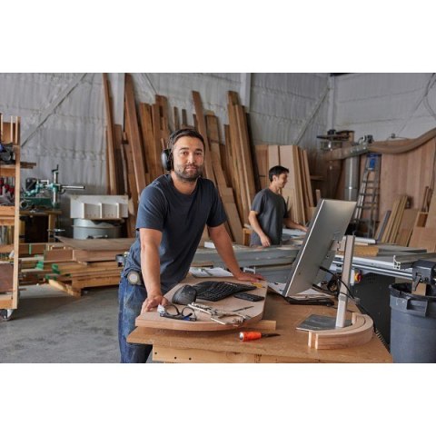 HP Inc. Klawiatura bezprzewodowa 960 Ergonomic czarna - 7E755AA#ABB