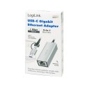 LogiLink Adapter USB-C do Gigabit Ethernet + USB