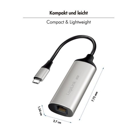 LogiLink Adapter ethernet USB-C/ M 3.2 Gen1 do RJ45