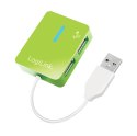 LogiLink HUB USB 2.0 4-portowy Smile - zielony