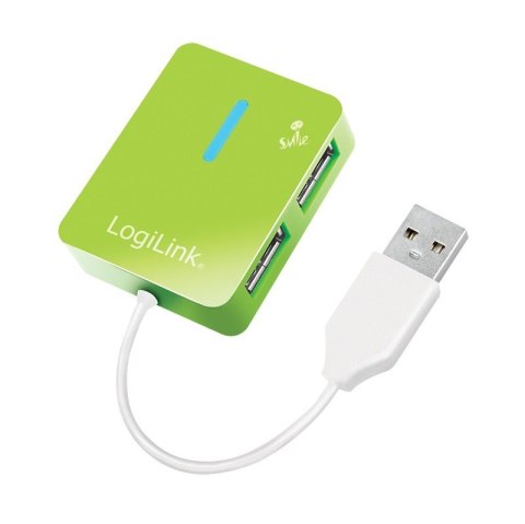 LogiLink HUB USB 2.0 4-portowy Smile - zielony