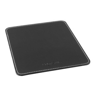 LogiLink Podkładka pod mysz, skórzany design, czarna