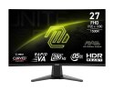 MSI Monitor MAG 276CXF 27 cali LED/FHD/Zakrzywiony/280Hz/Czarny