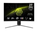 MSI Monitor MAG 27CQ6PF 27 cali/LED/QHD/Zakrzywiony/180Hz/Czarny