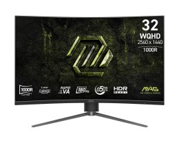 MSI Monitor MAG 325CQPF E18 31.5/LED/WQHD/LED/Zakrzywiony/180Hz/Czarny