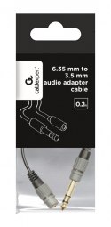 Gembird Adapter audio kabel 0,2m od 3,5mm do 6,35mm