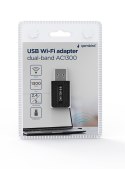 Gembird Karta sieciowa bezprzewodowa dwupasmowa USB Wi-Fi AC1300