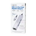 LogiLink HUB USB3.2 3xUSB-A, 1x RJ45 Gigabit Ethernet