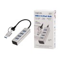 LogiLink Hub USB3.0 4-porty USB- A 5Gbit/s