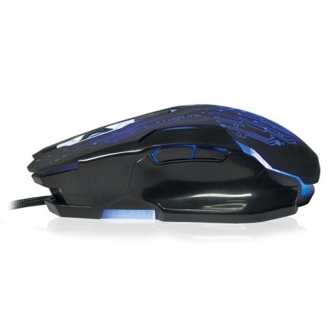 LogiLink Mysz USB dla graczy, 2400 DPI, czarna