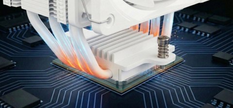 MODECOM Chłodzenie powietrzne Volcano 0C T202 LCD ARGB 120 białe