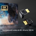 Adapter HDMI Unitek 2.1 8K kątowy 90 i 270 stopni kompaktowy 4K 120Hz HDR