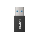 Adapter Przejściówka Unitek USB-A Wtyk Port Do Blokowania Danych