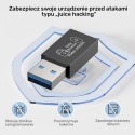 Adapter Przejściówka Unitek USB-A Wtyk Port Do Blokowania Danych