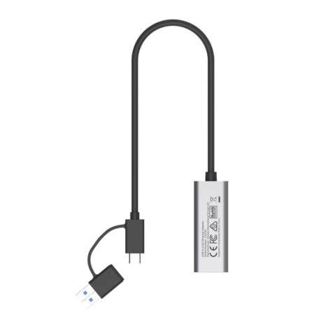 Adapter Przejściówka Unitek USB-C/USB-A RJ-45 Ethernet 2,5G Hybrydowy